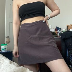 Brown mini skirt/skort by patagonia